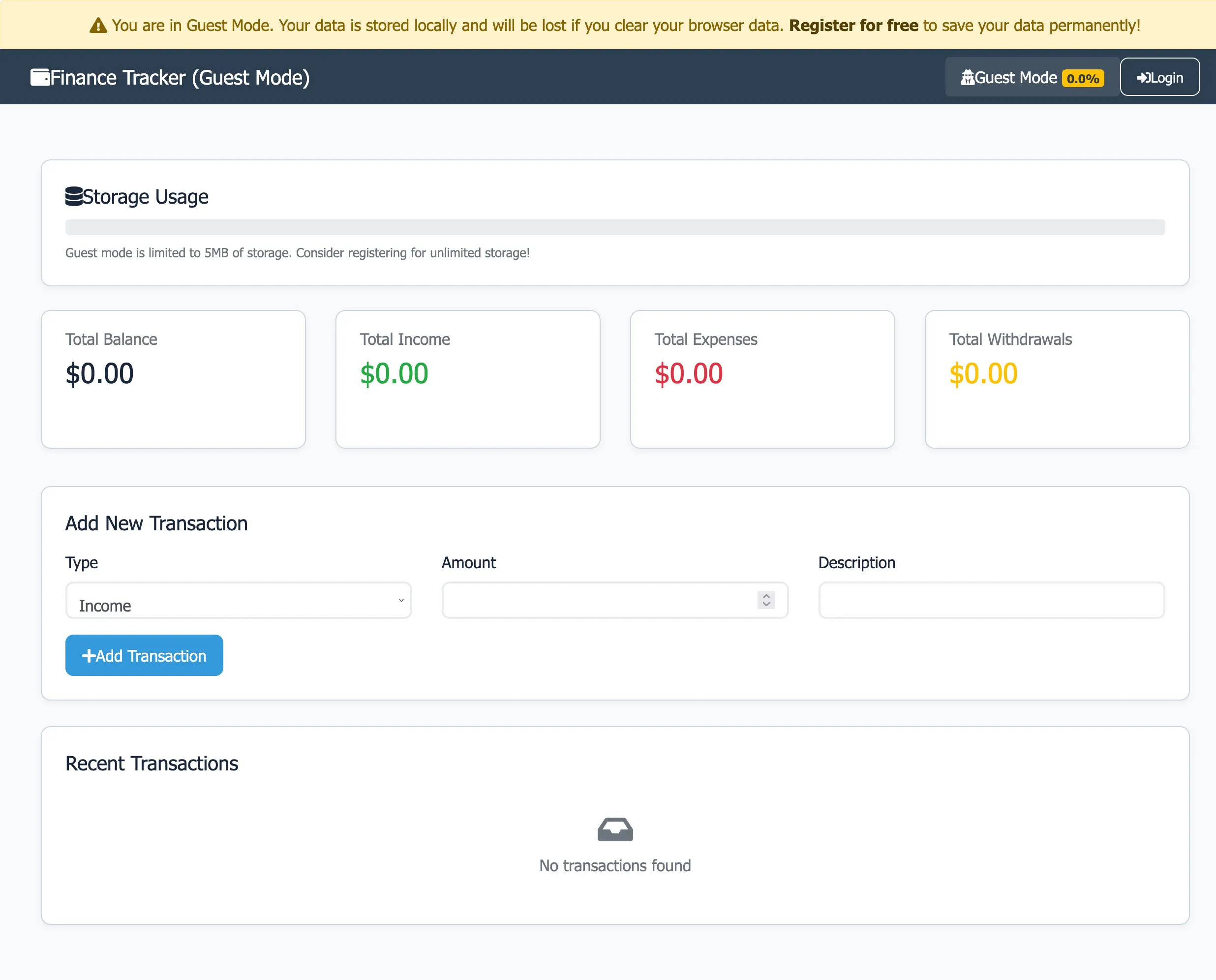 Fintech App