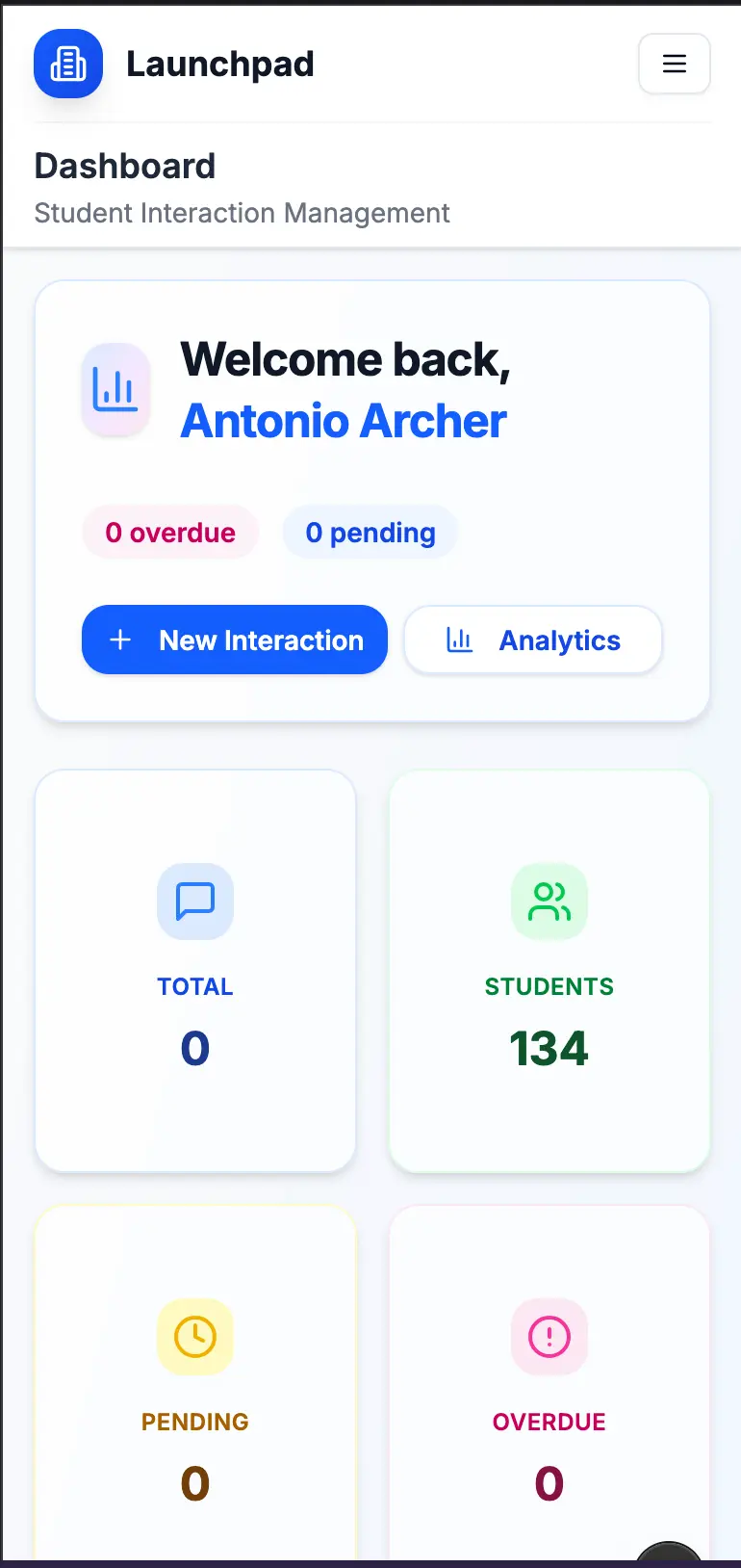 Mobile dashboard