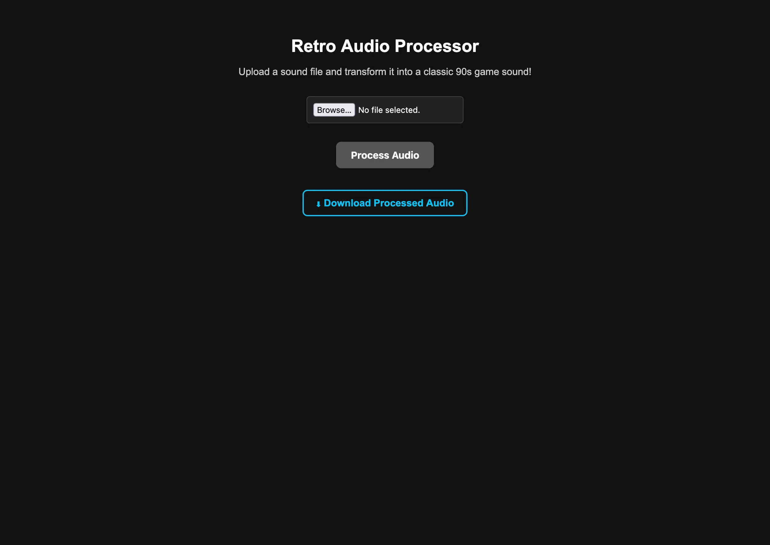 Retro Audio Maker