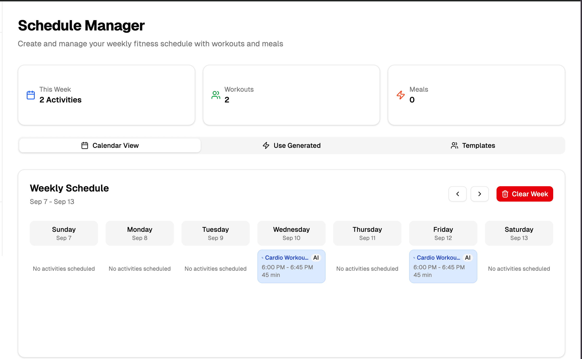 Schedule Manager
