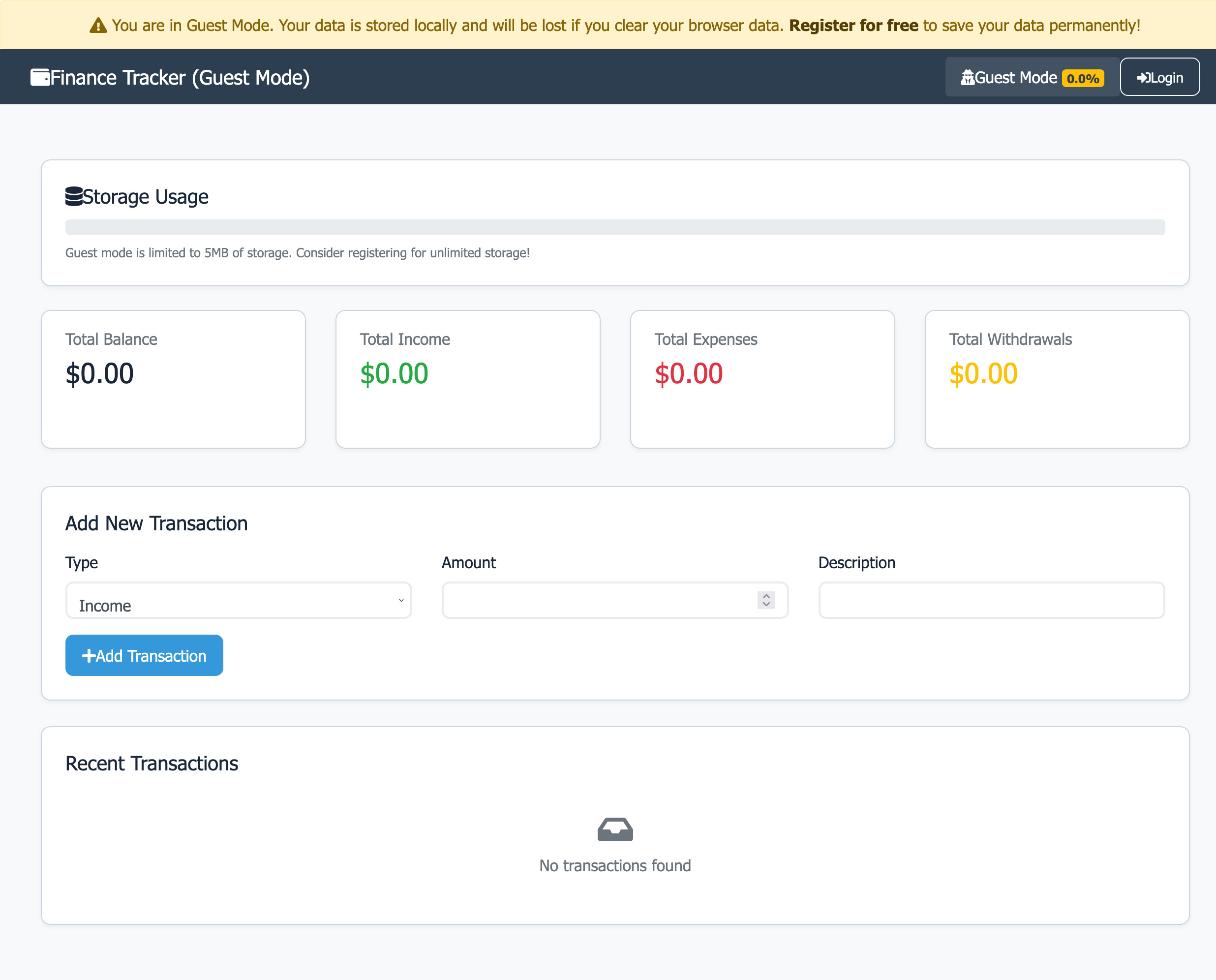 Fintech App